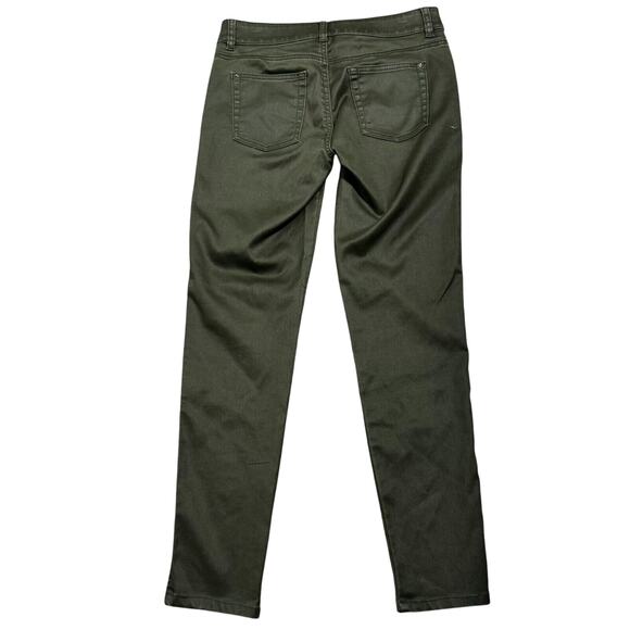 EDC Esprit Women's 8 Hunter Dark Green Jeans Slim Skinny Stretch Pockets Vintage - Picture 2 of 8
